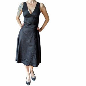 Folter Black Widow Spider Spiderweb Dress Halloween Retro Goth RARE